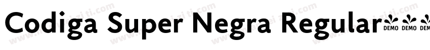 Codiga Super Negra Regular字体转换